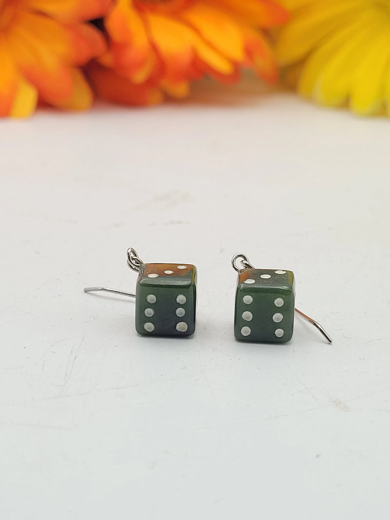 Earrings Dice Charms - The Jade Store