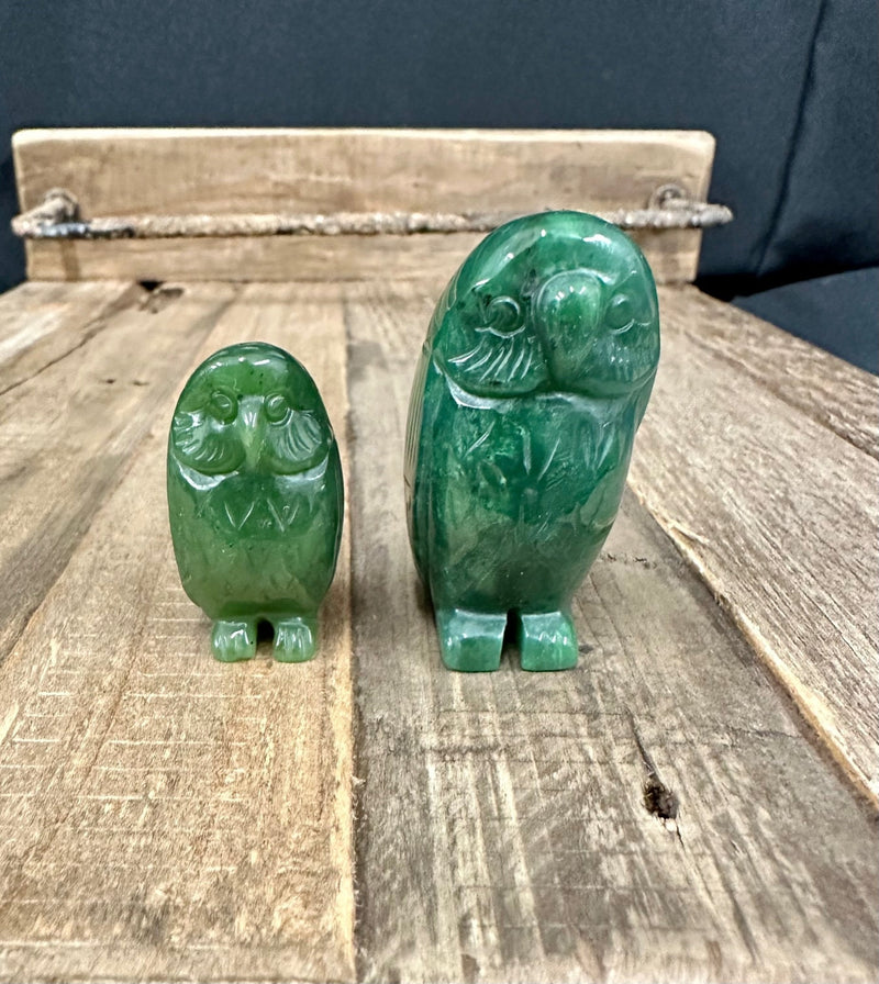 Canadian Jade Owl Carving - Multiple Sizes - 2
