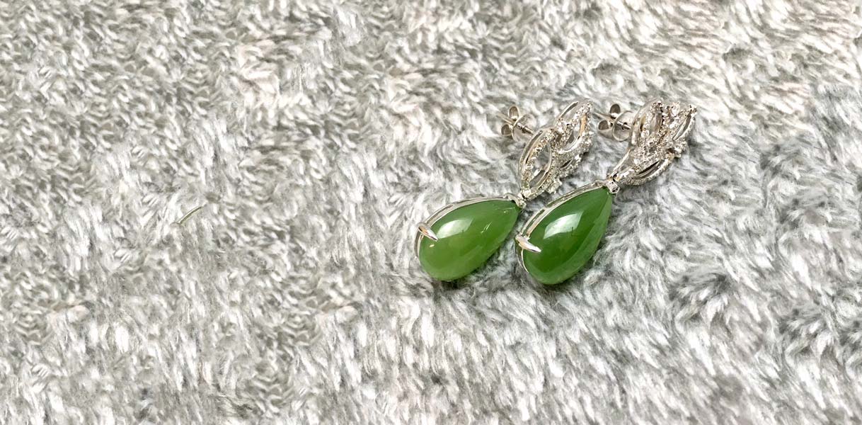 14K Jade Earrings