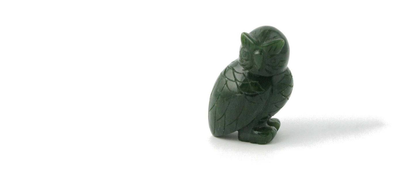 Jade Mine Canada jade owls collection