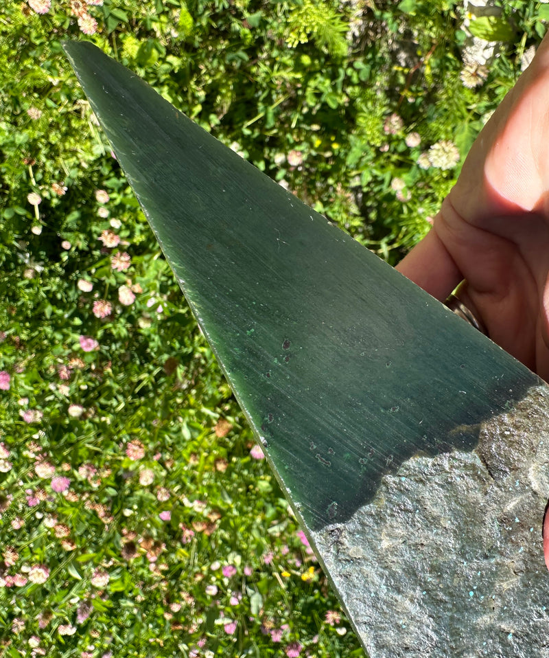A Grade Cassiar Green Nephrite Jade Rough, 2lbs