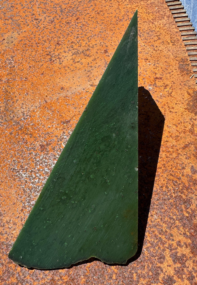 A Grade Cassiar Green Nephrite Jade Rough, 2lbs
