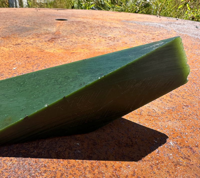 A Grade Cassiar Green Nephrite Jade Rough, 2lbs