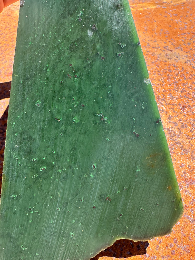 A Grade Cassiar Green Nephrite Jade Rough, 2lbs
