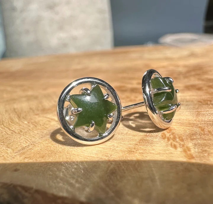 Star Stud Earrings, 6544