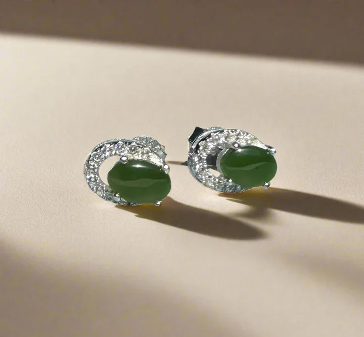 Oval Stud Earrings, 2908