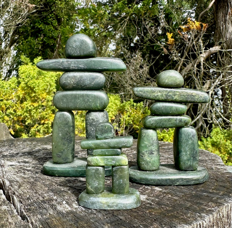 Inukshuk Carvings - Satin Finish - Multiple Sizes.