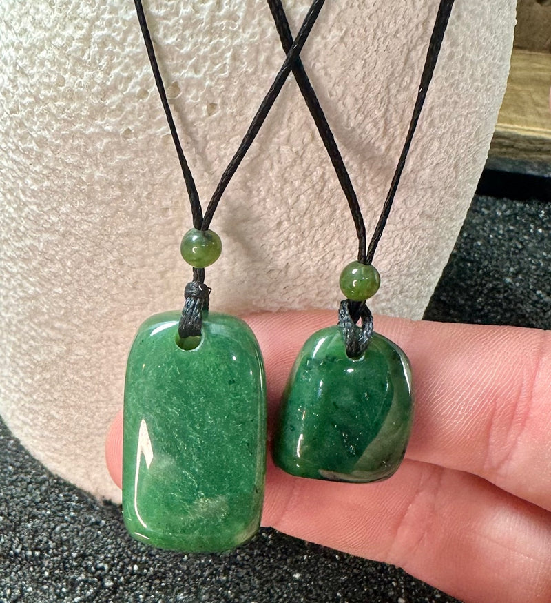 Tumbled Jade Pendant - Multiple Sizes