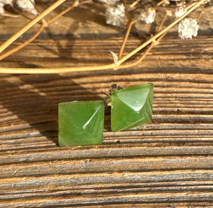 Pyramid Stud Earrings, 2948