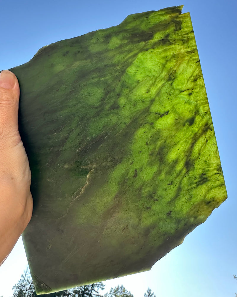 Canadian Nephrite Jade Slab 2lbs 1oz