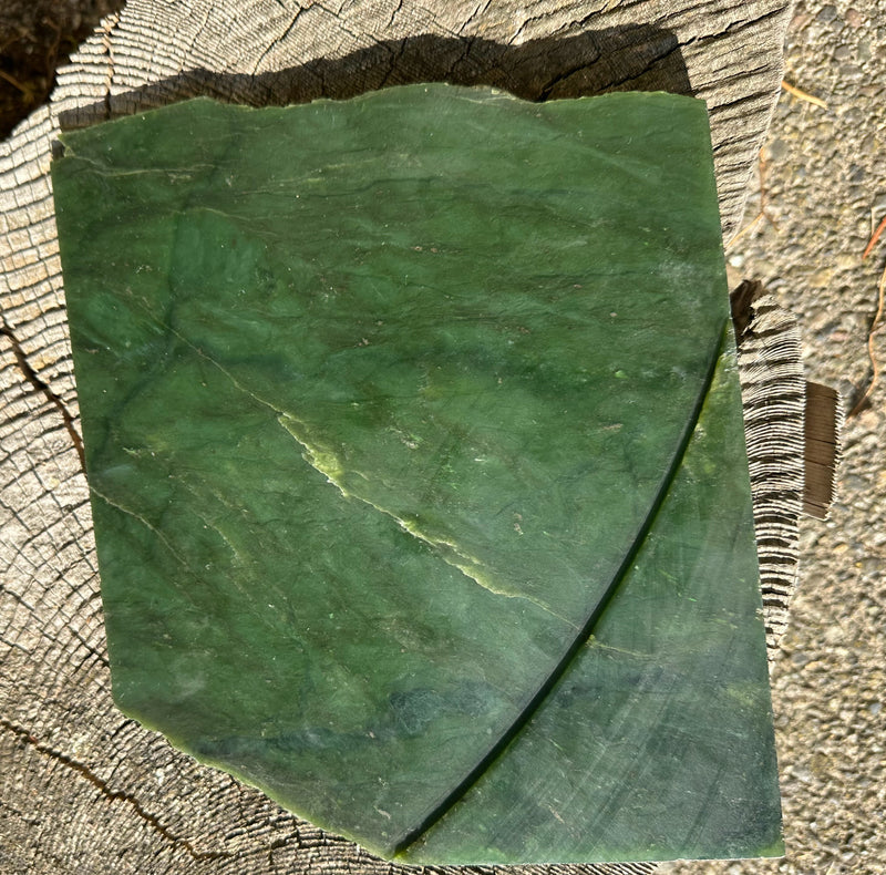 Canadian Nephrite Jade Slab 2lbs 1oz