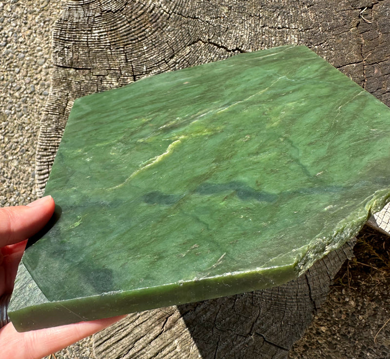 Canadian Nephrite Jade Slab 2lbs 1oz