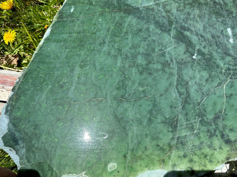 Large Canadian Jade Slab, 22"