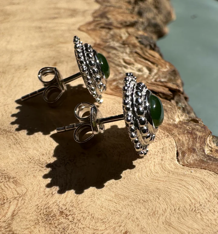 Oval Stud Earrings, 4698