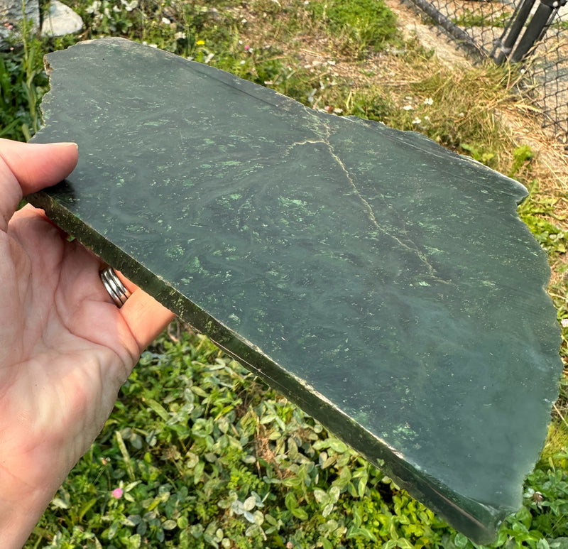 Canadian Nephrite Jade Slab 2lbs 2oz