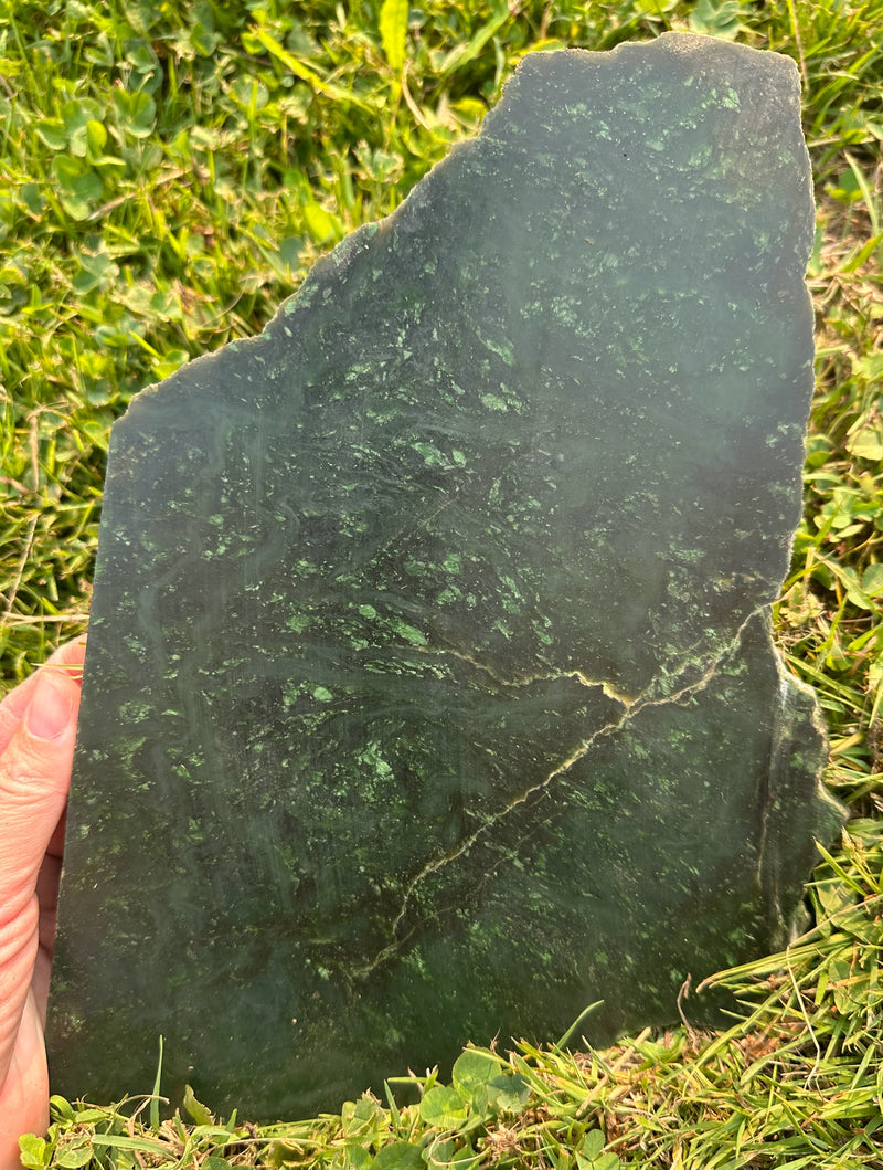 Canadian Nephrite Jade Slab 2lbs 2oz