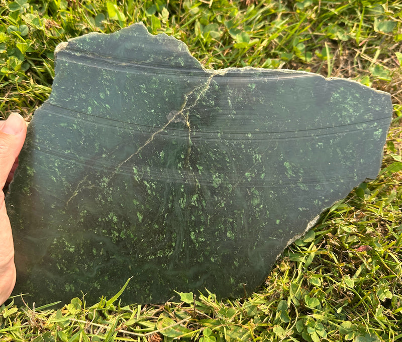 Canadian Nephrite Jade Slab 2lbs 2oz