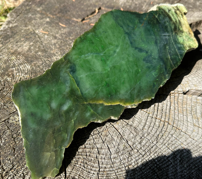 Bright Green Polar Jade - True Canadian Polar Jade 7lbs 1oz