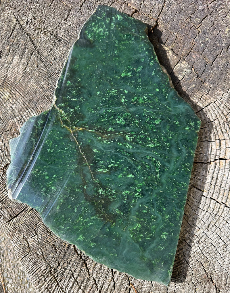 Canadian Nephrite Jade Slab 2lbs 2oz