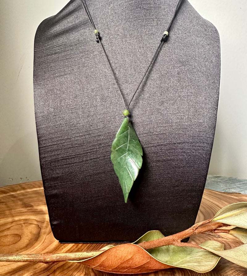 Large Leaf Pendant, 65mm