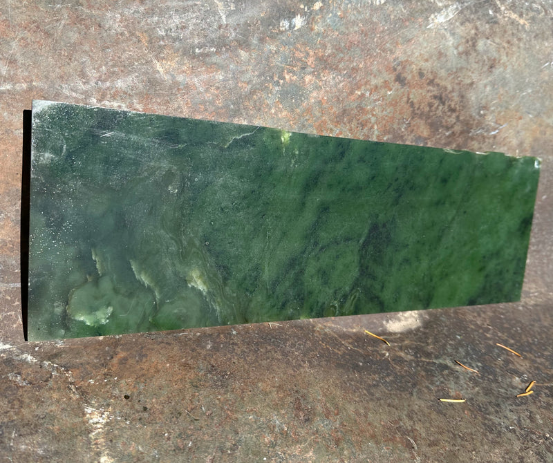 Thin Canadian Nephrite Jade Slab - 14.5" - 1lb 2oz