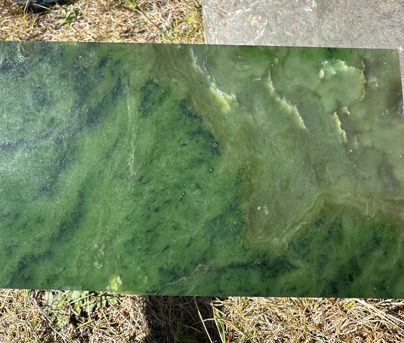 Thin Canadian Nephrite Jade Slab - 14.5" - 1lb 2oz