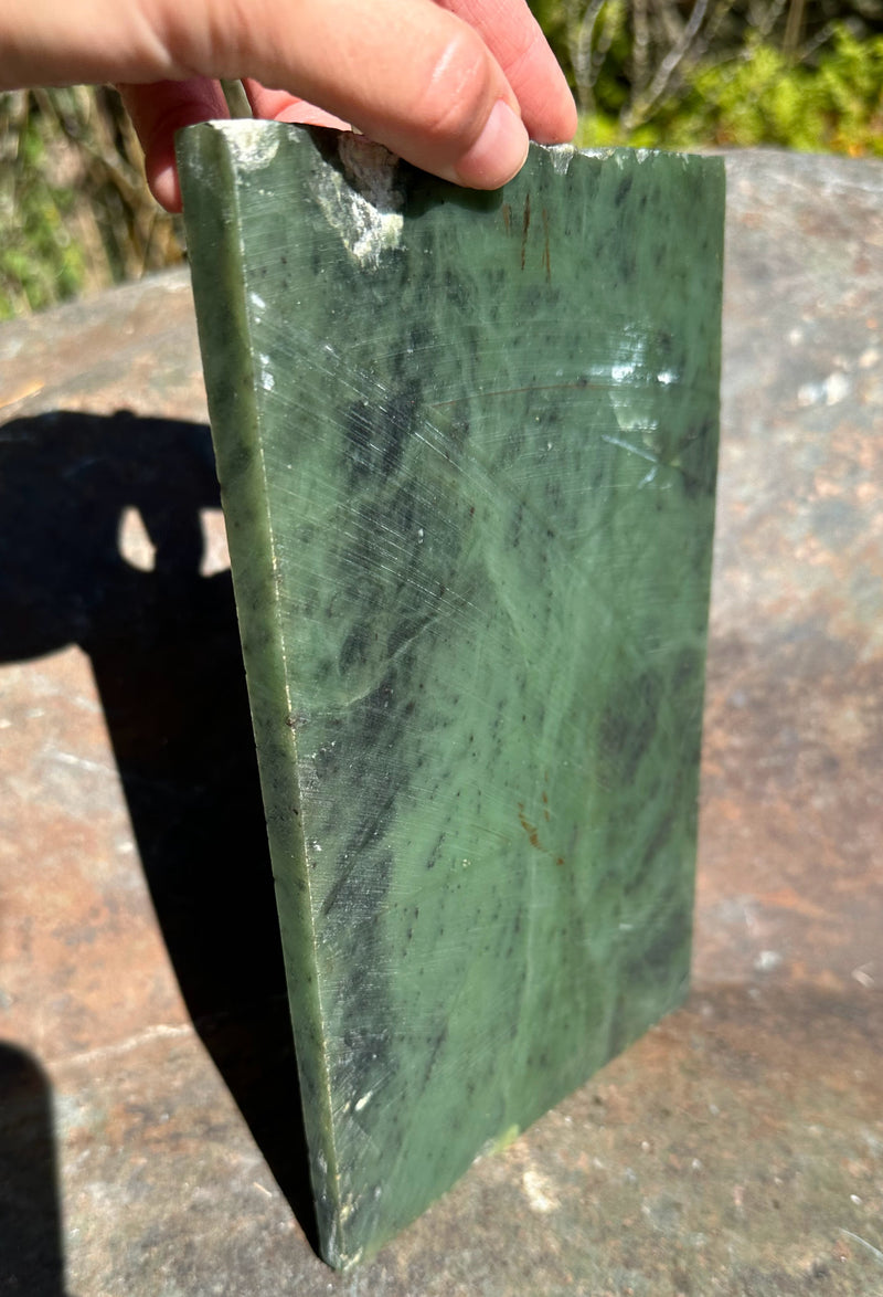 Canadian Nephrite Jade Slab 1lb 10oz