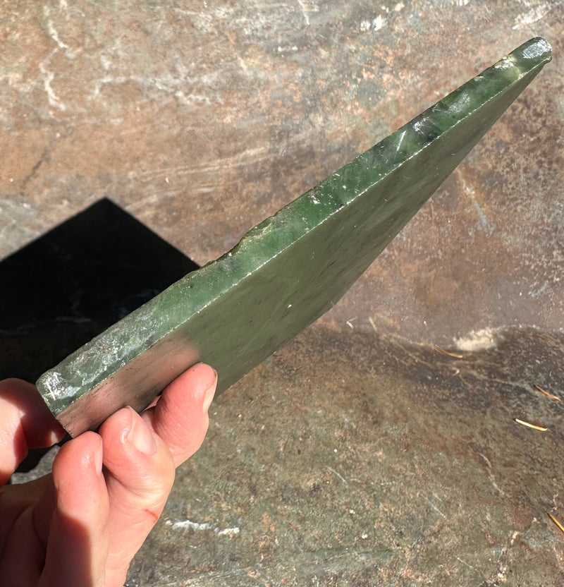 Canadian Nephrite Jade Slab 1lb 10oz