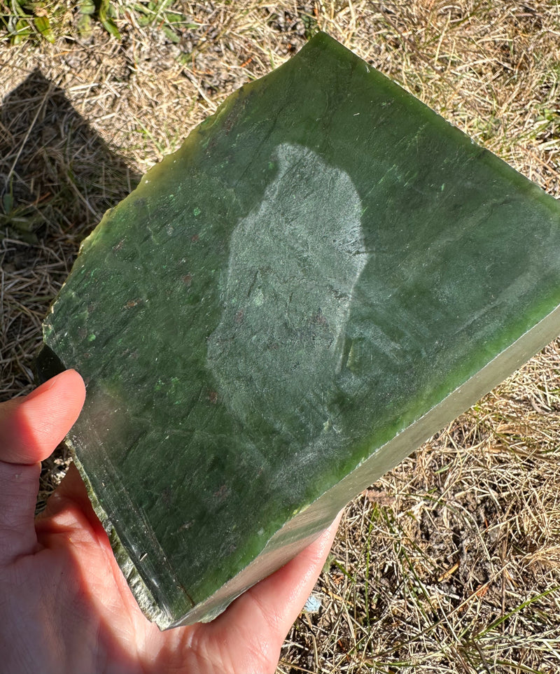 Canadian Nephrite Jade, 1lb 9oz from the Ogden Mountain Mine