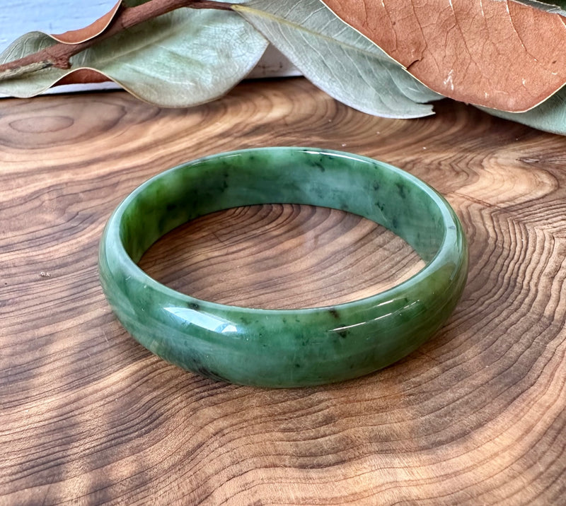 Canadian Nephrite Jade Bangle - 61.8mm x 15mm