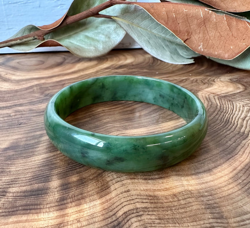 Canadian Nephrite Jade Bangle - 61.8mm x 15mm