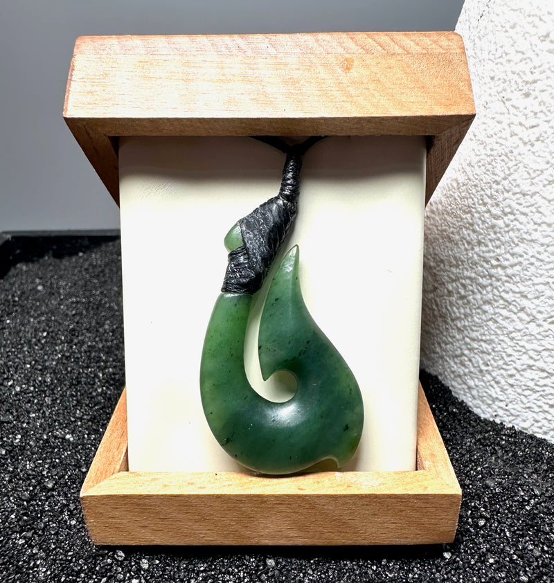 black jade fish hook Natural Jade Fish hook Pendant