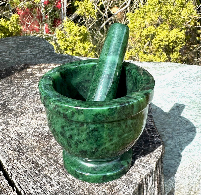 Jade Mortar & Pestle 3.75"