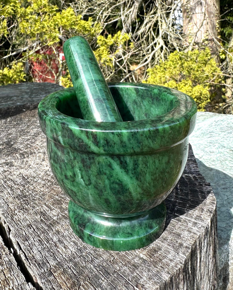 Jade Mortar & Pestle 3.75"