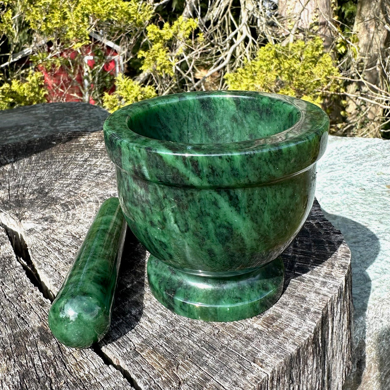 Jade Mortar & Pestle 3.75"