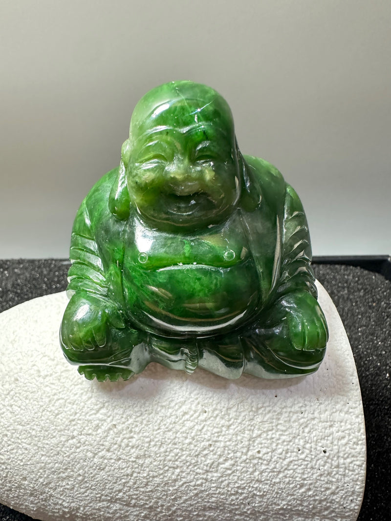 3" Polar Jade Happy Buddha