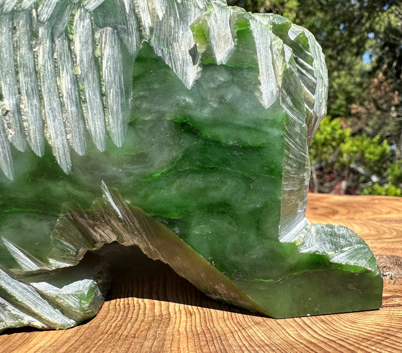 Polar Jade Bear Unfinished Carving - 3lbs 13oz