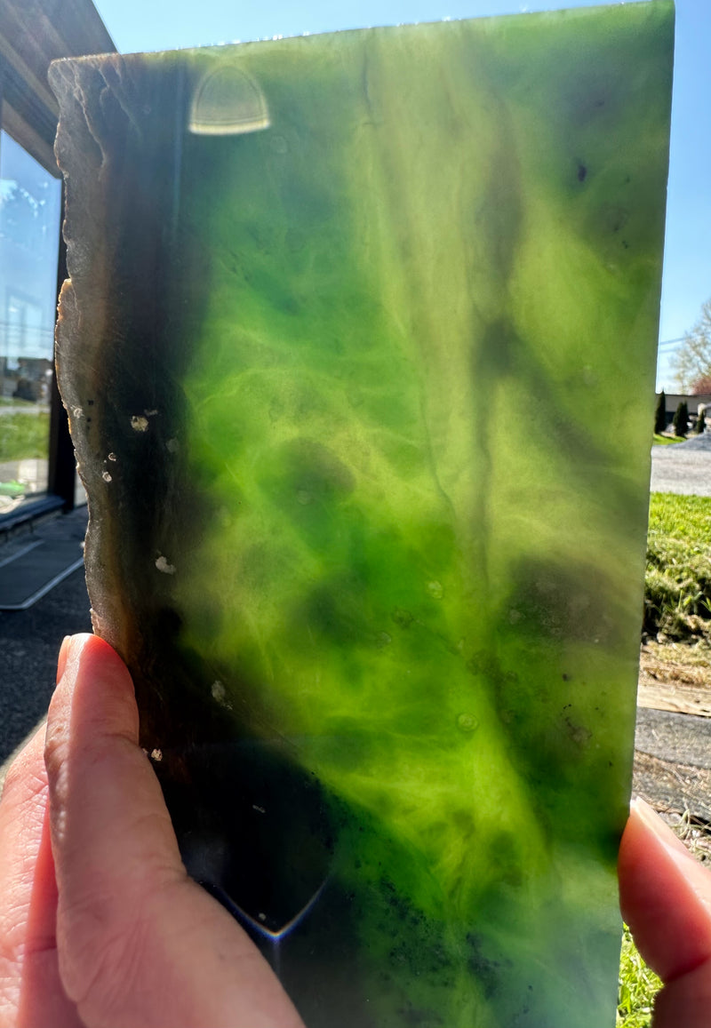 Canadian Nephrite Jade Slab 308 grams