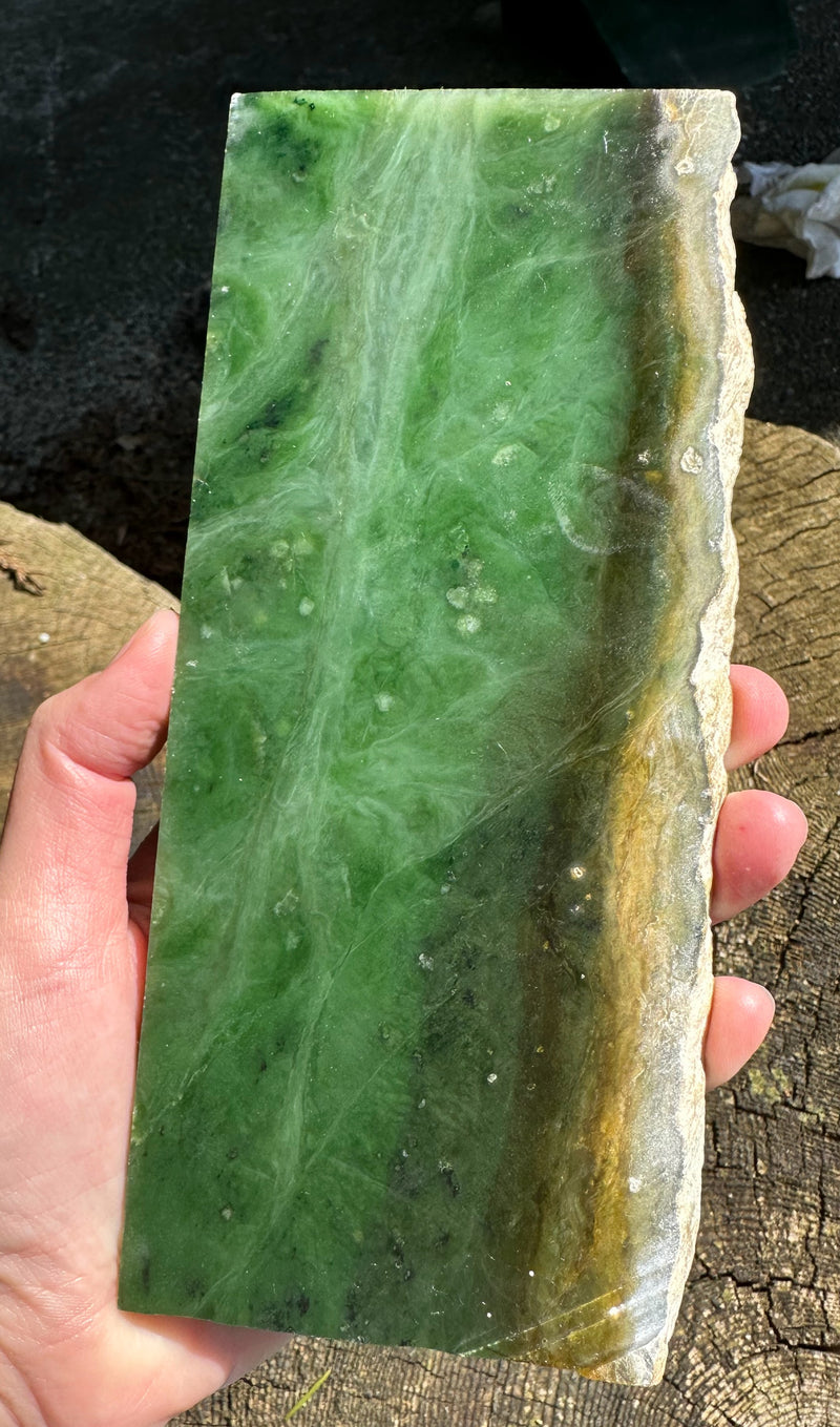 Canadian Nephrite Jade Slab 308 grams
