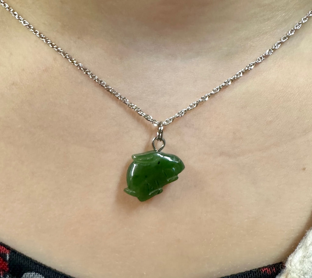 Jade rabbit pendant shop