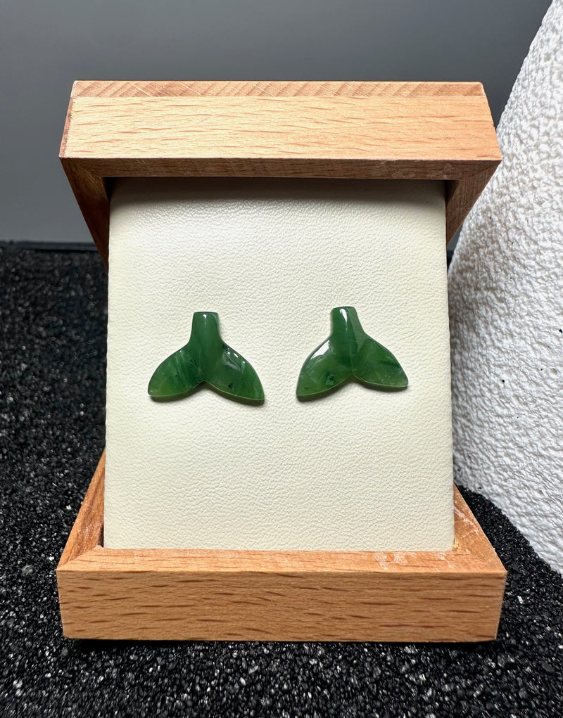Whale Tail Stud Earrings