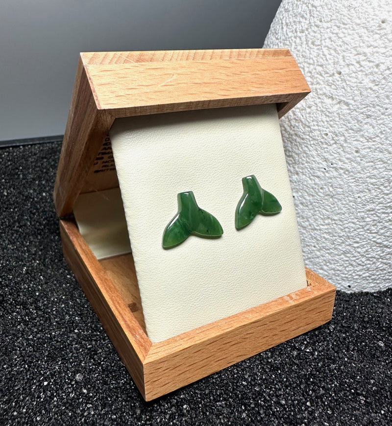Whale Tail Stud Earrings