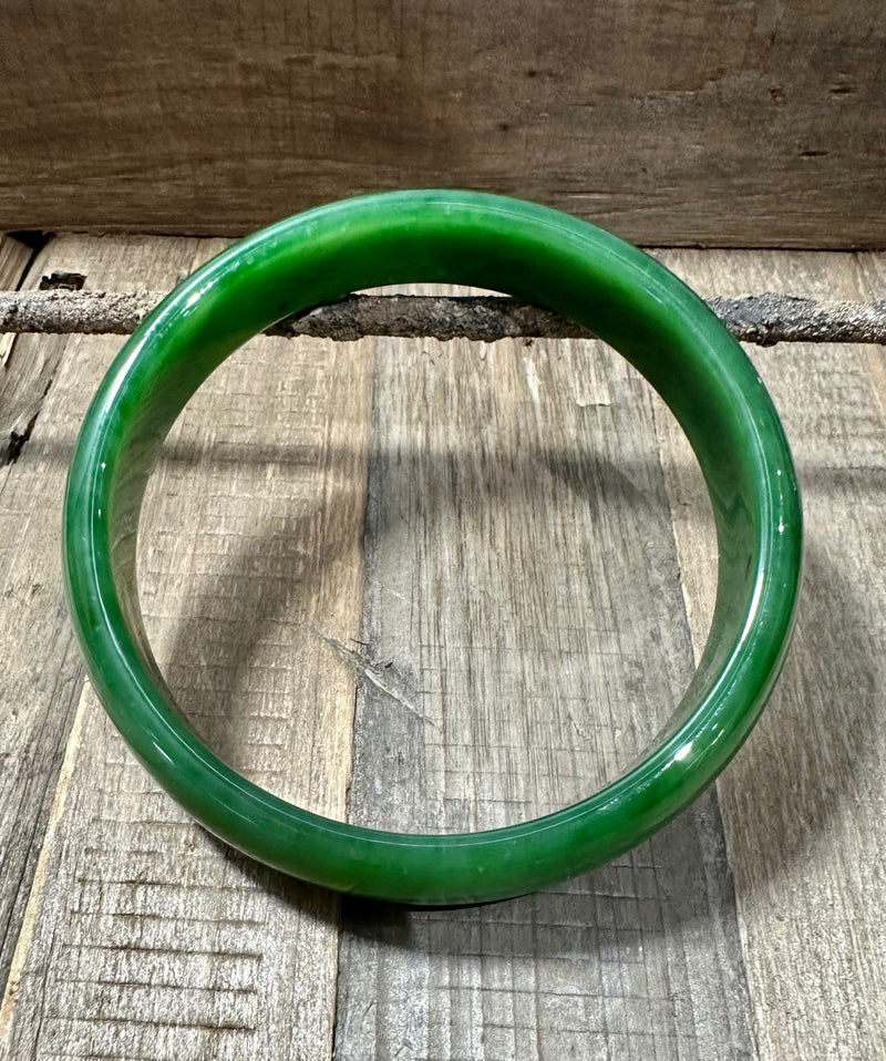 XL AA Siberian Jade Bangle - 80mm