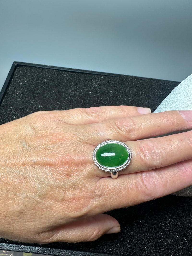 Medium Cab Silver Ring, 1062