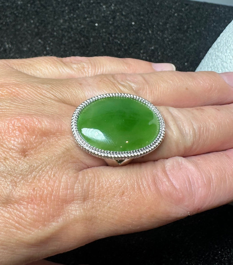 Large Cab Silver Ring, 1917