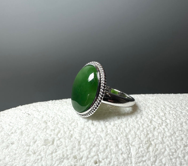 Medium Cab Silver Ring, 1062