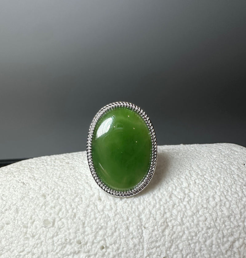 Large Cab Silver Ring, 1917