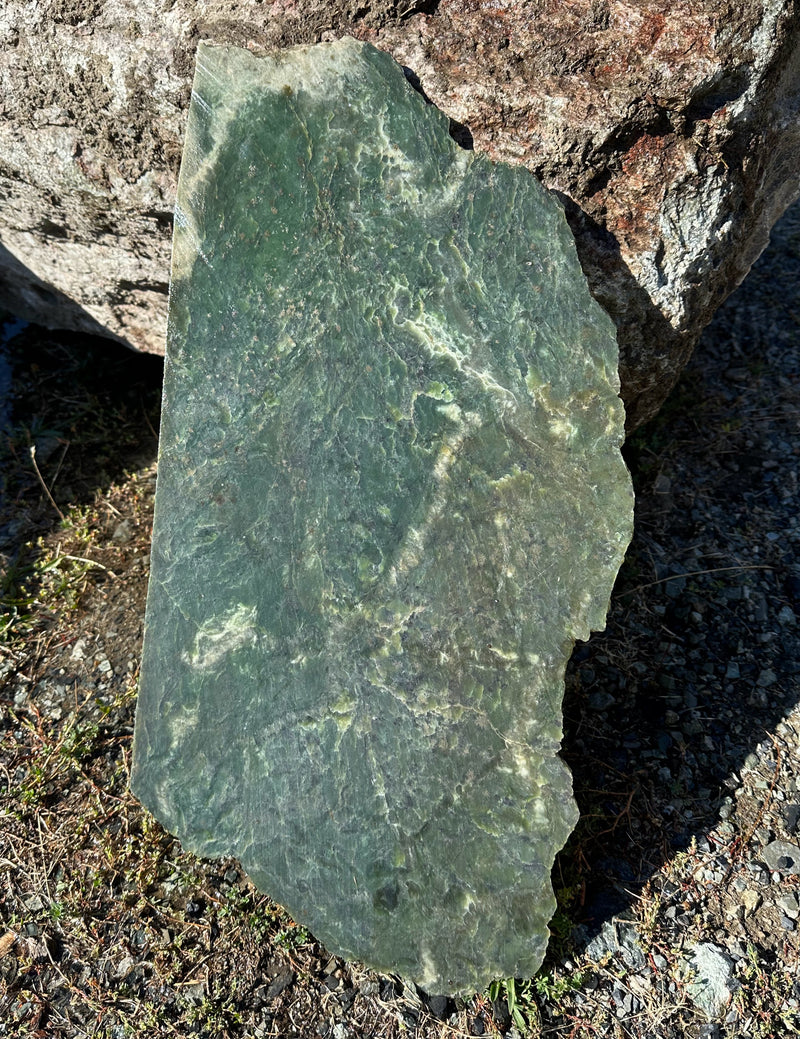 Low Grade Canadian Jade Slab, 19"