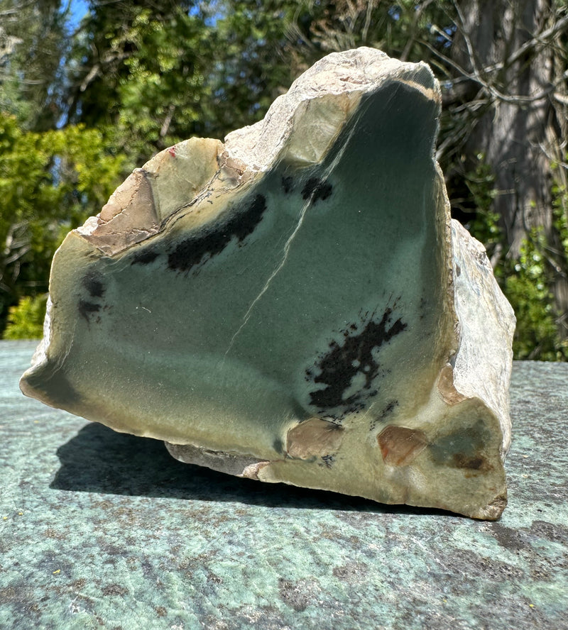 Wyoming Jade Specimen, 3lbs 4oz - With Quartz Crystals