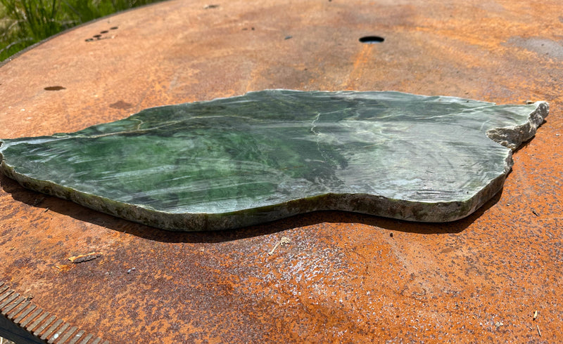 Large Polar Jade Canadian Slab, 27"